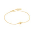 Gold Pebble Sparkle Chain Bracelet